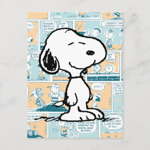pinda's   Snoopy Comic Pattern Briefkaart