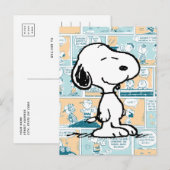pinda's | Snoopy Comic Pattern Briefkaart (Voorkant / Achterkant)
