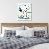 pinda's | Snoopy Comic Pattern Canvas Afdruk (Insitu (Slaapkamer))