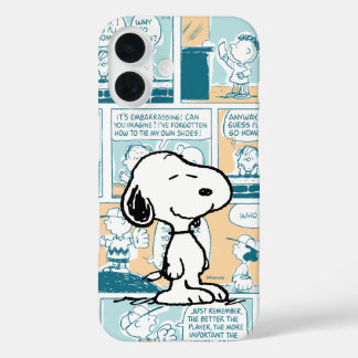 pinda's | Snoopy Comic Pattern iPhone 16 Hoesje
