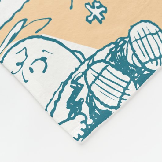 pinda's | Snoopy Comic Pattern Fleece Deken (Hoek)