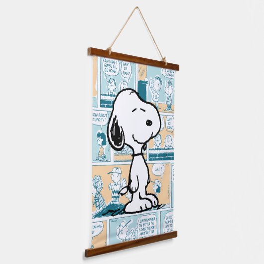 pinda's | Snoopy Comic Pattern Hangend Wandkleed (Gebogen)