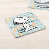 pinda's | Snoopy Comic Pattern Kartonnen Onderzetters (Schuin)