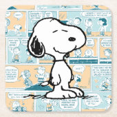 pinda's | Snoopy Comic Pattern Kartonnen Onderzetters (Voorkant)