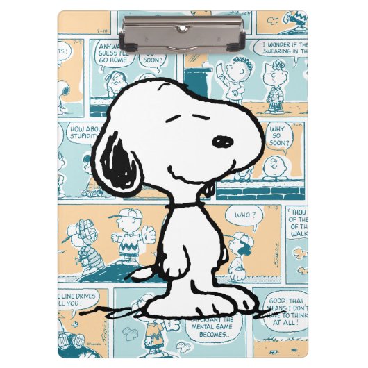 pinda's | Snoopy Comic Pattern Klembord (Voorkant)