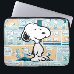 pinda's | Snoopy Comic Pattern Laptop Sleeve<br><div class="desc">Snoopy is de lovenswaardige huisbeagle van Charlie Brown in de strip Peanuts van Charles M. Schulz. Bekijk dit leuke Peanuts-ontwerp met Snoopy op een strippatroon.</div>