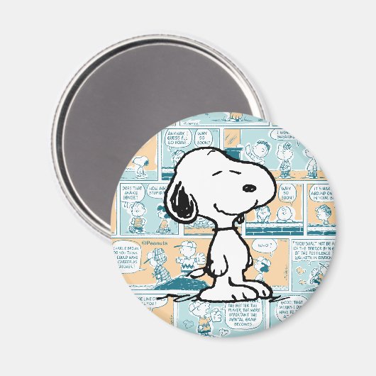 pinda's | Snoopy Comic Pattern Magneet (Voorkant / Achterkant)