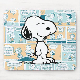 pinda's   Snoopy Comic Pattern Muismat