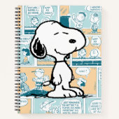 pinda's | Snoopy Comic Pattern Notitieboek (Voorkant)