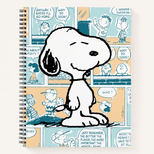 pinda's | Snoopy Comic Pattern Notitieboek (Voorkant)