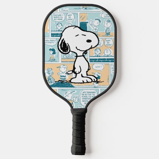 pinda's | Snoopy Comic Pattern Pickleball Paddle (Achterkant)