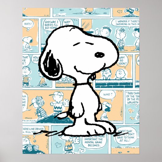 pinda's | Snoopy Comic Pattern Poster (Voorkant)