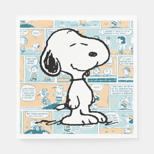 pinda's | Snoopy Comic Pattern Servet (Voorkant)