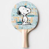 pinda's | Snoopy Comic Pattern Tafeltennisbatje (Voorkant)