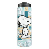 pinda's | Snoopy Comic Pattern Thermosbeker (Voorkant)