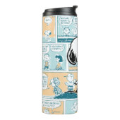 pinda's | Snoopy Comic Pattern Thermosbeker (Gedraaid links)