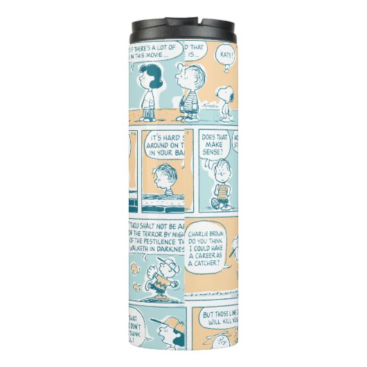 pinda's | Snoopy Comic Pattern Thermosbeker (Achterkant)