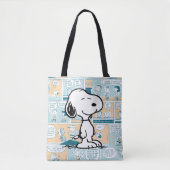 pinda's | Snoopy Comic Pattern Tote Bag (Voorkant)