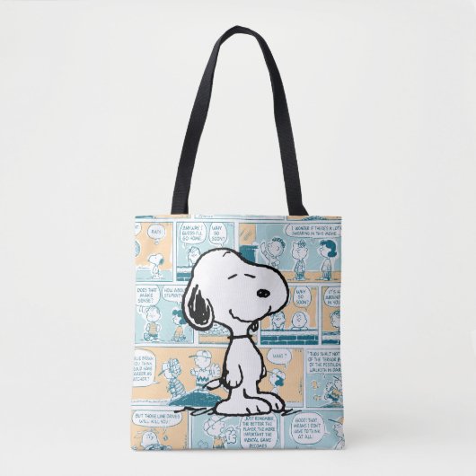pinda's | Snoopy Comic Pattern Tote Bag (Voorkant)