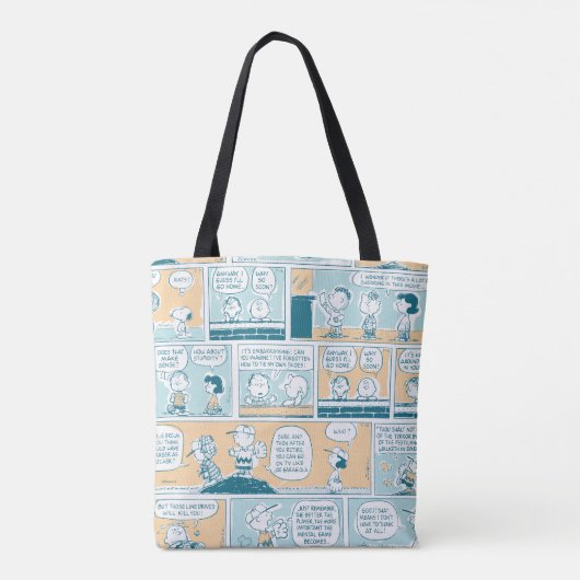 pinda's | Snoopy Comic Pattern Tote Bag (Achterkant)