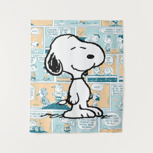 pinda's   Snoopy Comic Pattern Wandkleed