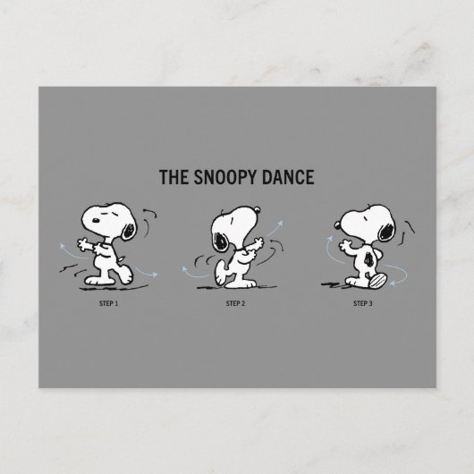 pinda's | Snoopy Dance Briefkaart (Voorkant)