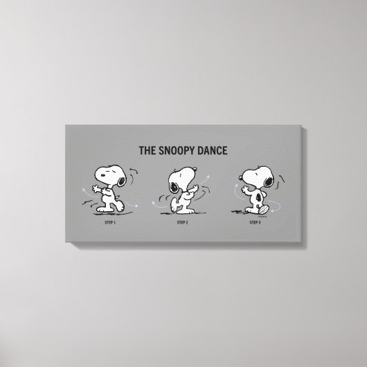 pinda's | Snoopy Dance Canvas Afdruk (Voorkant)