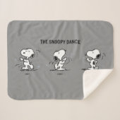 pinda's | Snoopy Dance Sherpa Deken (Voorkant (horizontaal))