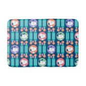 pinda's | Snoopy Dark Blue Deco Dreams Patroon Badmat (Voorkant)