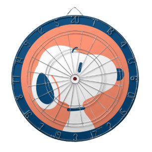 pinda's   Snoopy Dark Blue Deco Dreams Patroon Dartbord