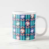 pinda's | Snoopy Dark Blue Deco Dreams Patroon Grote Koffiekop (Rechts)