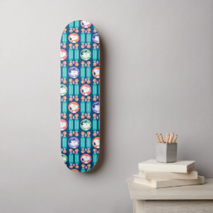 pinda's   Snoopy Dark Blue Deco Dreams Patroon Persoonlijk Skateboard