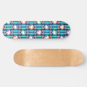pinda's | Snoopy Dark Blue Deco Dreams Patroon Persoonlijk Skateboard (Horizontaal)