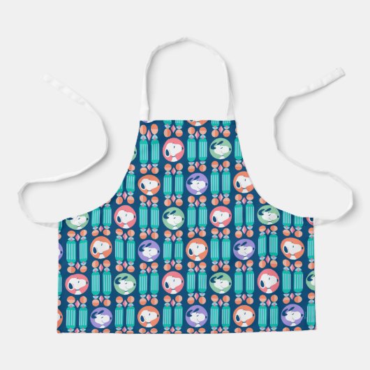 pinda's | Snoopy Dark Blue Deco Dreams Patroon Schort (Voorkant)