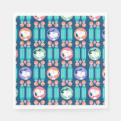 pinda's | Snoopy Dark Blue Deco Dreams Patroon Servet (Voorkant)