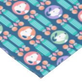 pinda's | Snoopy Dark Blue Deco Dreams Patroon Tafelkleed (Gekanteld)