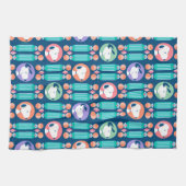 pinda's | Snoopy Dark Blue Deco Dreams Patroon Theedoek (Horizontaal)