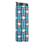 pinda's | Snoopy Dark Blue Deco Dreams Patroon Thermosbeker (Geroteerd rechts)