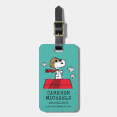 pinda's | Snoopy de Flying Ace Bagagelabel (Voorkant verticaal)
