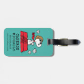 pinda's | Snoopy de Flying Ace Bagagelabel (Achterkant horizontaal)