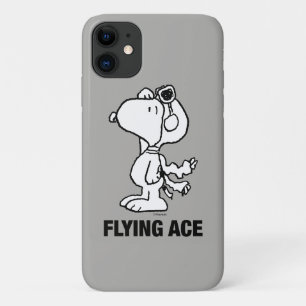 pinda's   Snoopy de Flying Ace BW Case-Mate iPhone Case