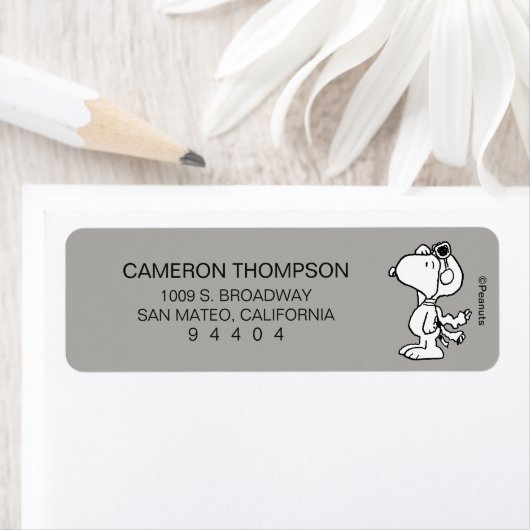 pinda's | Snoopy de Flying Ace BW Etiket (Insitu)
