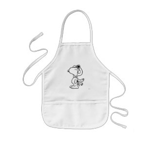 pinda's   Snoopy de Flying Ace BW Kinder Schort