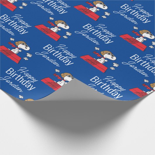 pinda's | Snoopy de Flying Ace Cadeaupapier (Hoek)