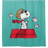 pinda's | Snoopy de Flying Ace Douchegordijn (Voorkant)