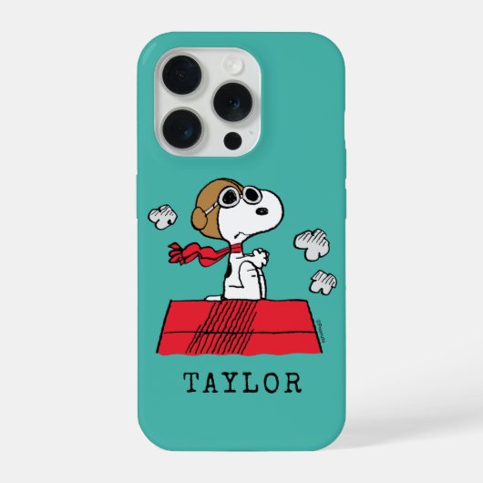 pinda's | Snoopy de Flying Ace iPhone Hoesje (Achterkant)