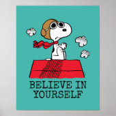 pinda's | Snoopy de Flying Ace | Jouw namen toevoe Poster (Voorkant)