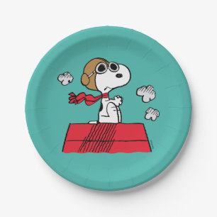 pinda's   Snoopy de Flying Ace Papieren Bordje