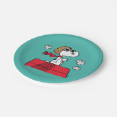 pinda's | Snoopy de Flying Ace Papieren Bordje (Gekanteld)