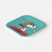 pinda's | Snoopy de Flying Ace Papieren Bordje (Gebogen)